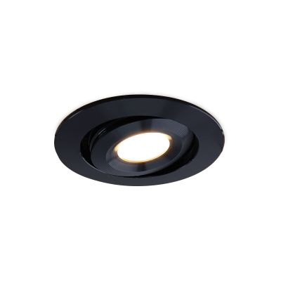 Rona kantelbare Veranda inbouwspot, IP44, dimbaar, zwart