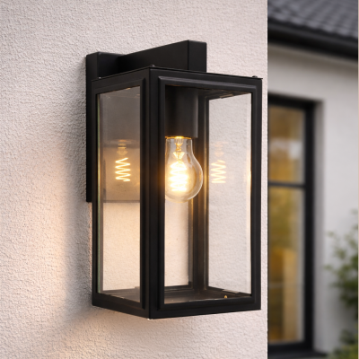 Moderne buitenlamp zwart, Sidney, IP44