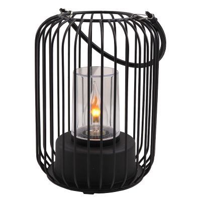 Moderne buiten tafellamp zwart, Enya, IP44