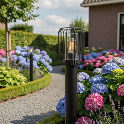 Moderne buitenlamp zwart, Enya, IP44