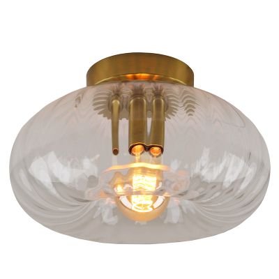 Retro plafondlamp transparant, Diane