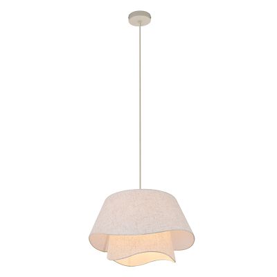 Landelijke hanglamp beige, Mimi