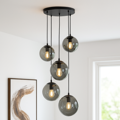 Design hanglamp zwart, Dolf