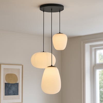 Moderne hanglamp wit, Davide