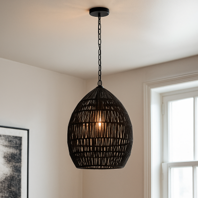 Industriële hanglamp zwart, Peggy