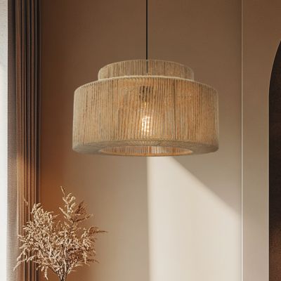 Landelijke hanglamp bruin, Selena