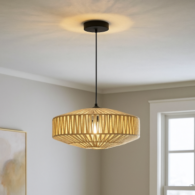 Landelijke hanglamp bruin, Selena