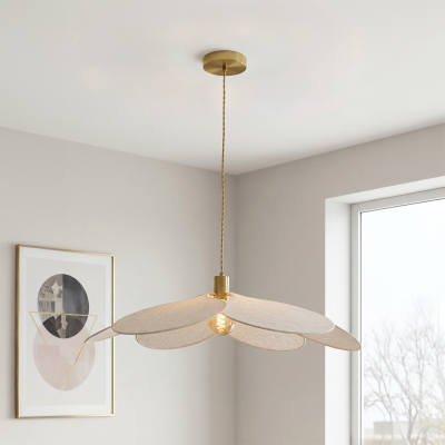 Landelijke hanglamp beige, Nena