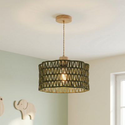 Landelijke hanglamp groen, Mickey