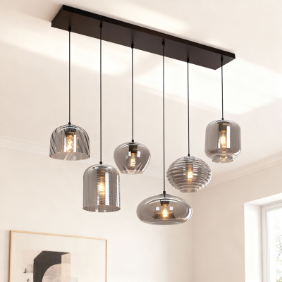 Moderne hanglamp grijs, Caia