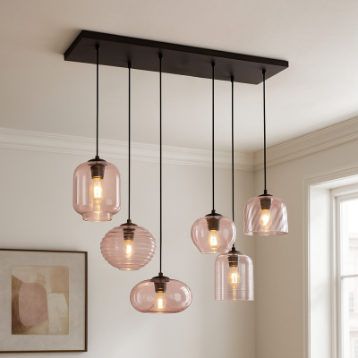 Moderne hanglamp roze, Caia