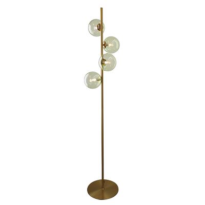 Design vloerlamp groen, Remo, met schakelaar