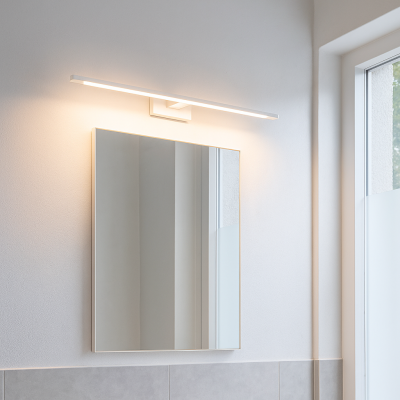 Moderne spiegelverlichting wit, Steffy, 8W, 3000K LED, IP44