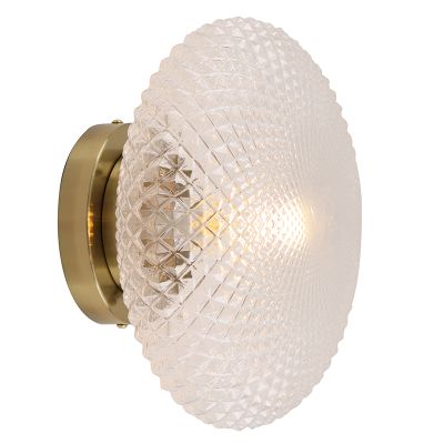 Retro wandlamp messing, Valesca
