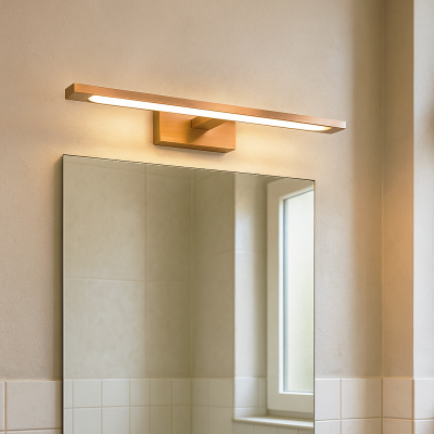 Moderne badkamer wandlamp koper, Steffy, 6W, 2700K LED, IP44