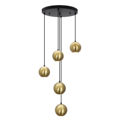 Moderne hanglamp messing, Matea