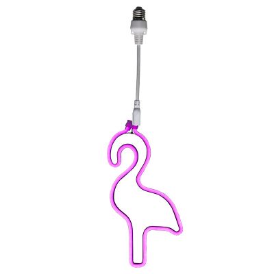 E27 neon flamingo voor prikkabels