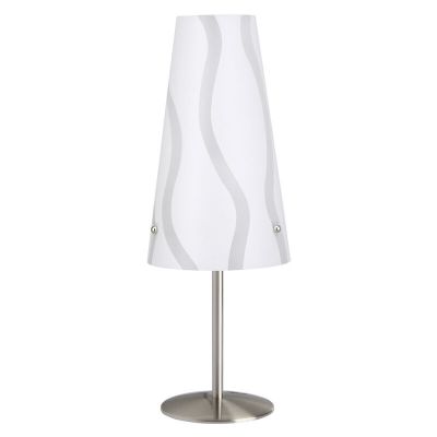 Witte tafellamp Nayra, Metaal