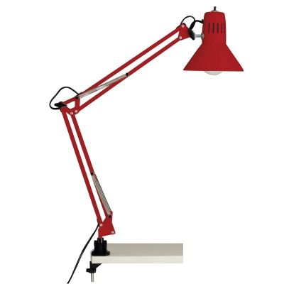 Metalen klemspot rood, Katharina, met schakelaar