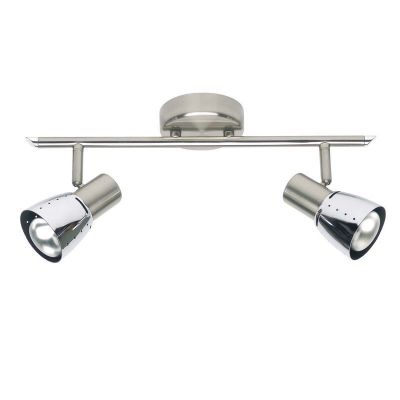 Rieko plafondlamp, mat chroom met chroom