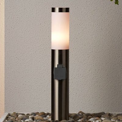 Kunststof buitenlamp nikkel, Tom, IP44