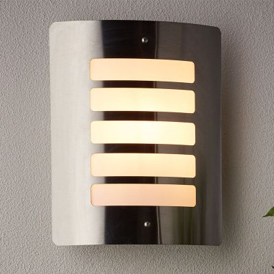 Metalen buitenlamp chroom, Alea, IP44