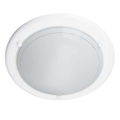 Glazen plafondlamp wit, Angely