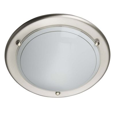 Glazen plafondlamp chroom, Angely