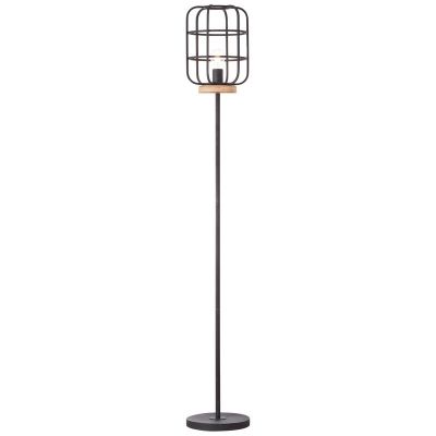 Industriële vloerlamp Taede, Metaal, met aan/uit schakelaar op het snoer