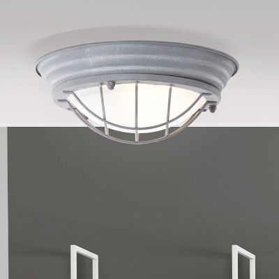 Industriële wandlamp grijs, Aoife