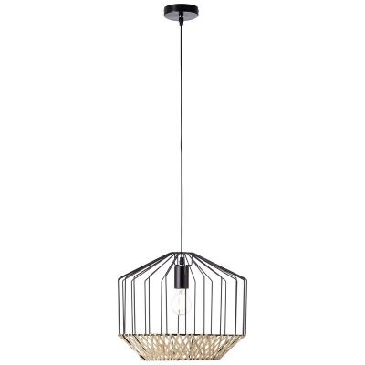 Zwarte hanglamp Luisa, Metaal