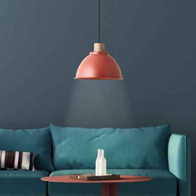 Landelijke hanglamp rood, Thalina