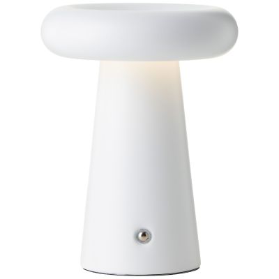 Moderne oplaadbare buiten tafellamp wit, Stig, 3W, 3000K LED, IP44, 3-staps dimbaar