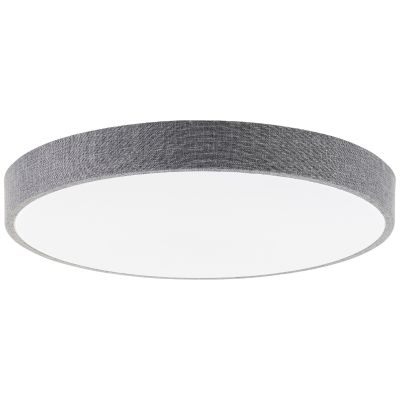 Landelijke plafonnière grijs, Soeraya, 36W, 3000K-6500K LED, met afstandsbediening
