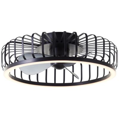 Moderne plafondventilator zwart, Tolga, 36W, 2700K-4000K-6500K LED, met afstandsbediening
