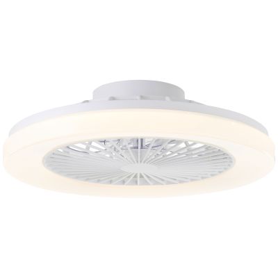 Moderne plafondventilator wit, Soren, 40W, warm tot koud wit verstelbare LED, met afstandsbediening