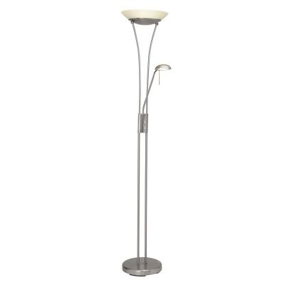 Mat chroom vloerlamp Ivan goedkope vloerlamp