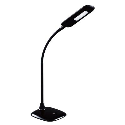 Kunststof bureaulamp zwart, Jenoah, 5W, 6000K LED, met touchdimmer