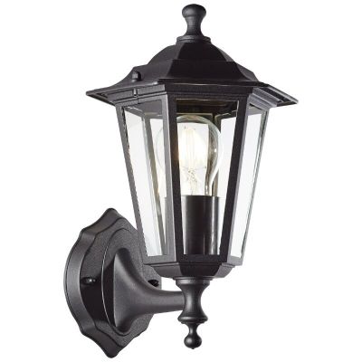 Klassieke buitenlamp zwart, Radha, IP44
