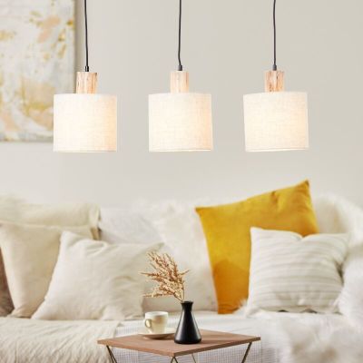Landelijke hanglamp beige, Joroes