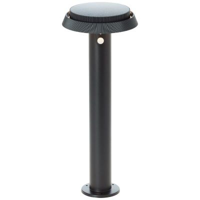 Metalen staande buitenlamp op zonne-energie zwart, Ridvan, 4W, 3000K LED, IP44