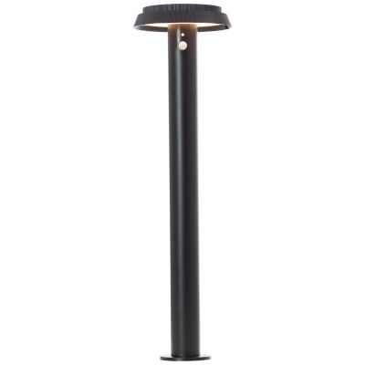 Metalen staande buitenlamp op zonne-energie zwart, Ridvan, 4W, 3000K LED, IP44