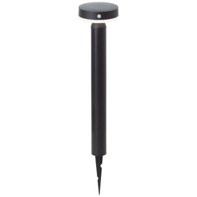 Metalen staande buitenlamp op zonne-energie zwart, Kubilay, 3W, 4000K LED, IP44