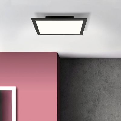 Moderne LED paneel plafondlamp Bojan, metaal, 18W neutraal wit LED
