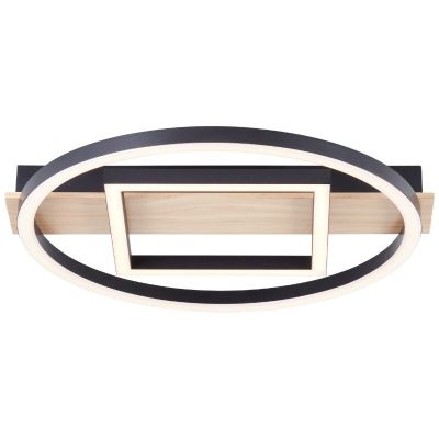 Design plafonnière bruin, Konrad, 20W, 3000K LED