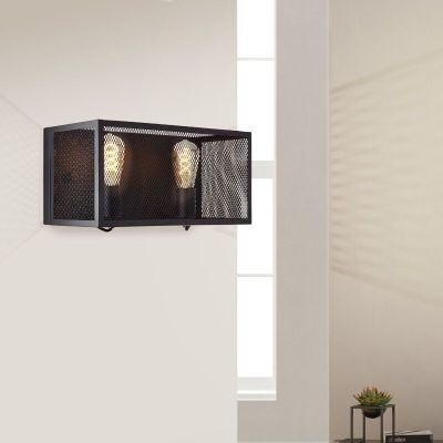 Industriële wandlamp zwart, Esperanza