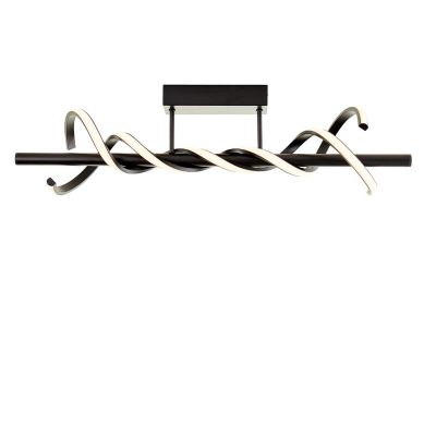 Moderne plafondlamp zwart, Quang, 16W, 3000K LED