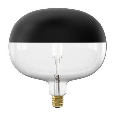 Dimbare Calex E27 kopspiegel LED lamp zwart, 6W, 1800K