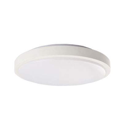 Moderne plafonniere Kos, wit, klein, met geïntegreerd LED