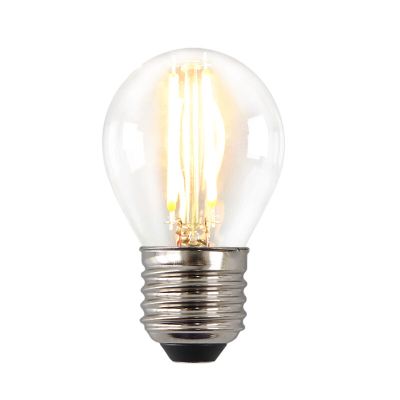 Dimbare Olucia E27 LED lamp, P45, 3W, Transparant glas, 2700k